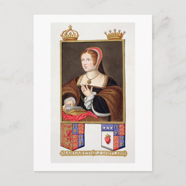 Postal Retrato de Margaret Tudor (1489-1541) Reina de Sc (Anverso)