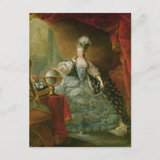 Postal Retrato de María Antonieta Reina de Francia (Anverso)