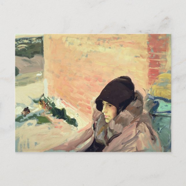 Postal Retrato de María Convaleciente (Anverso)