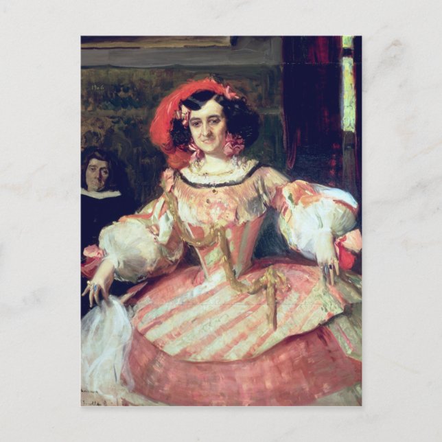 Postal Retrato de María Guerrero (Anverso)