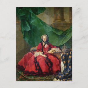 Postal Retrato de Maria Leszczynska en vestimenta diaria