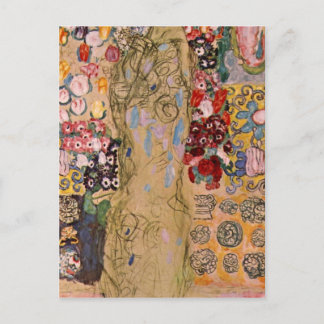Postal Retrato de Maria Munk por Gustav Klimt