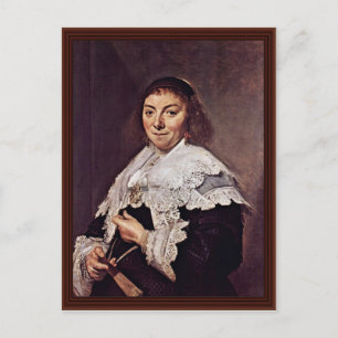 Postal Retrato De Maria Pietersdr. Olycan By Hals Frans