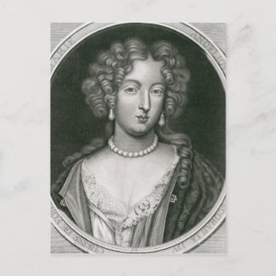 Postal Retrato de Marie Angelique de Scoraille