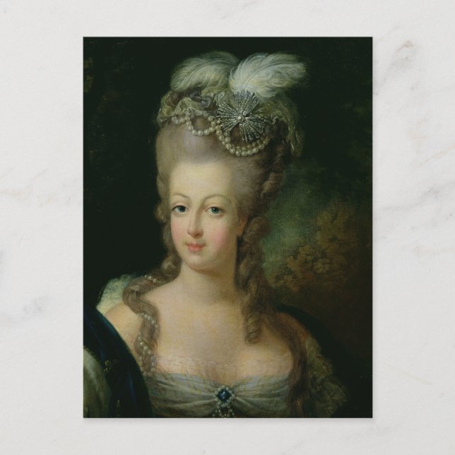 Postal Retrato de Marie-Antoinette (Anverso)
