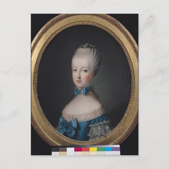Postal Retrato de Marie-Antoinette (Anverso)