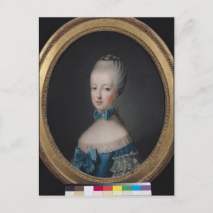 Postal Retrato de Marie-Antoinette