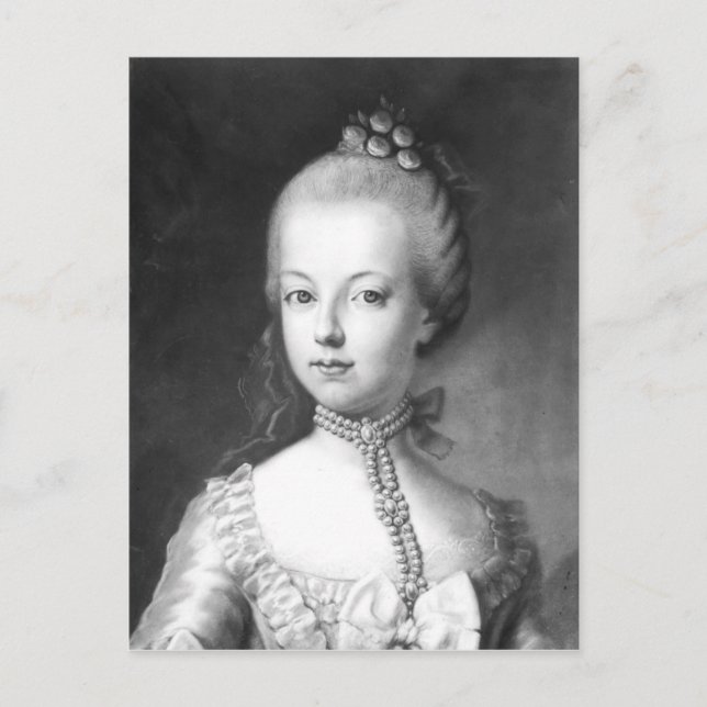 Postal Retrato de Marie-Antoinette de Habsburgo (Anverso)