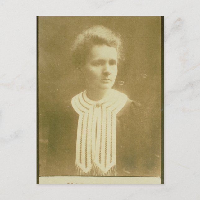 Postal Retrato de Marie Curie (Anverso)