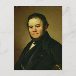 Postal Retrato de Marie Henri Beyle, conocido como