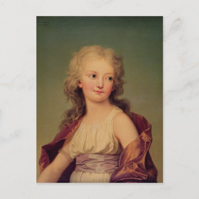 Postal Retrato de Marie-Therese Charlotte de Francia (Anverso)