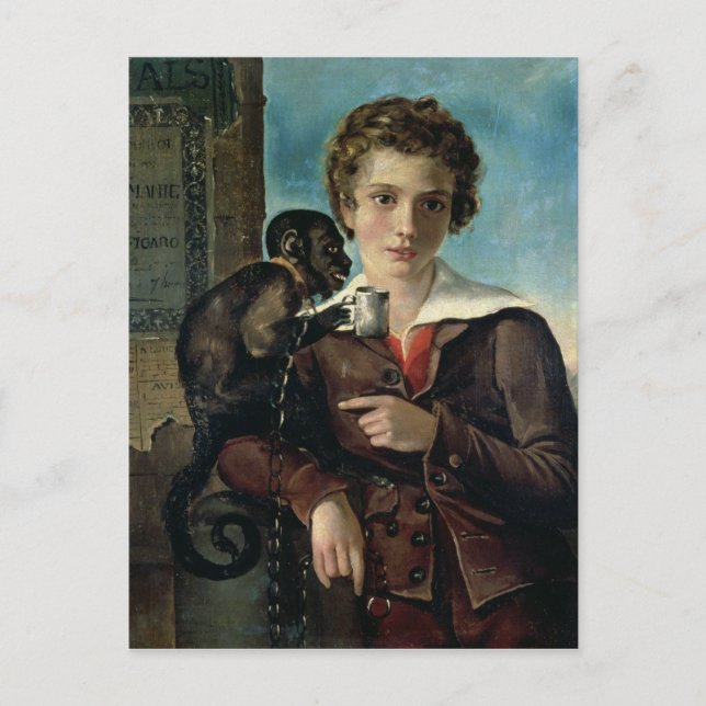 Postal Retrato de Marius Petipa en ballet (Anverso)