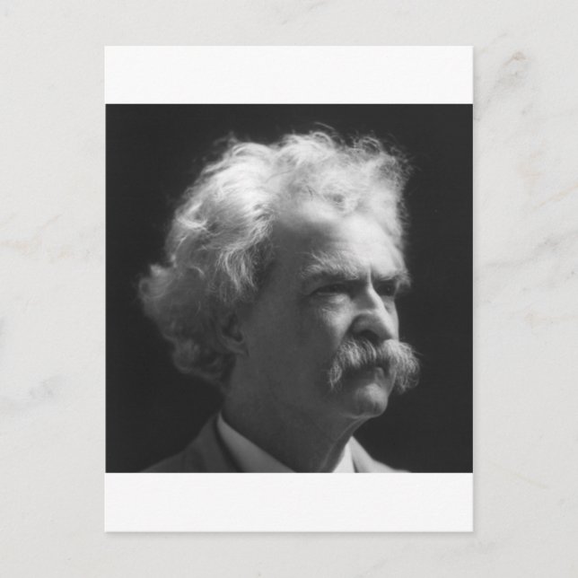 Postal Retrato de Mark Twain (Anverso)
