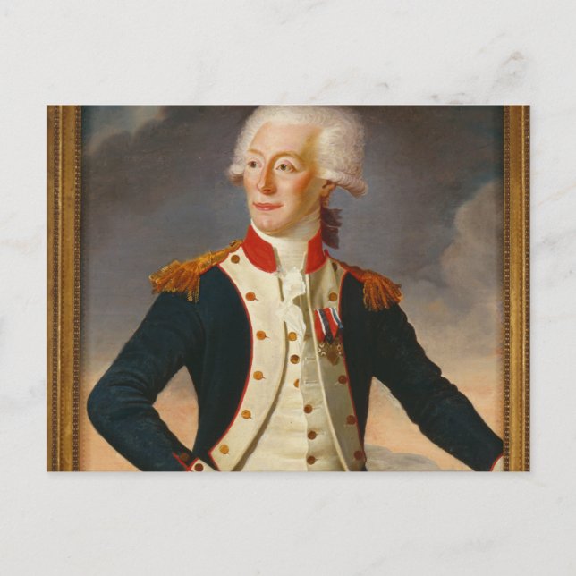 Postal Retrato de Marquis De Lafayette (Anverso)