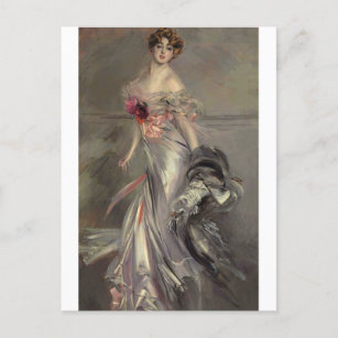 Postal Retrato de Martha Regnier por Giovanni Boldini