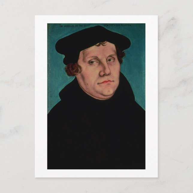 Postal Retrato de Martin Luther, 1529 (Anverso)