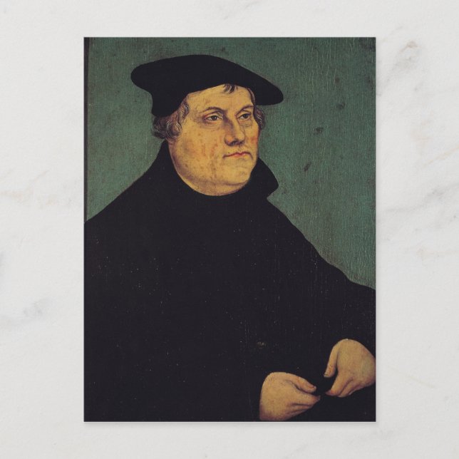 Postal Retrato de Martin Luther 1543 (Anverso)