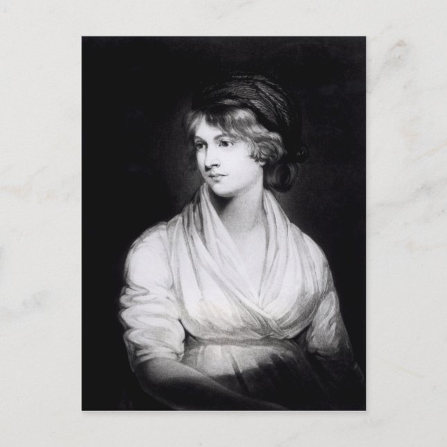 Postal Retrato de Mary Wollstonecraft Godwin (Anverso)