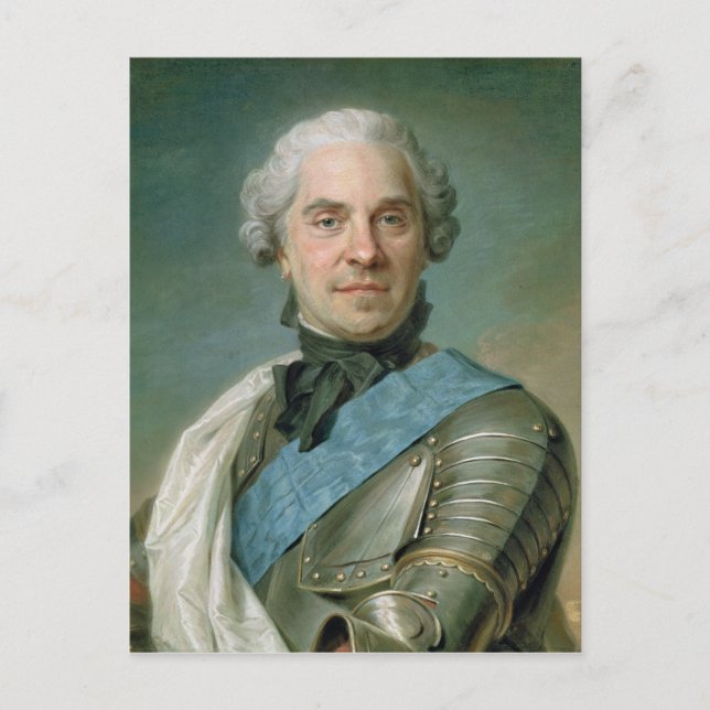 Postal Retrato de Maurice Comte de Saxe (Anverso)