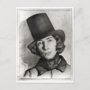 Postal Retrato de Maurice Sand