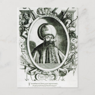 Postal Retrato de Mehmet III