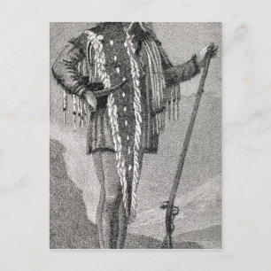 Postal Retrato de Meriwether Lewis grabado