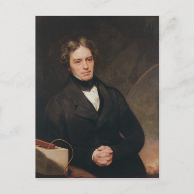 Postal Retrato de Michael Faraday 1841-42