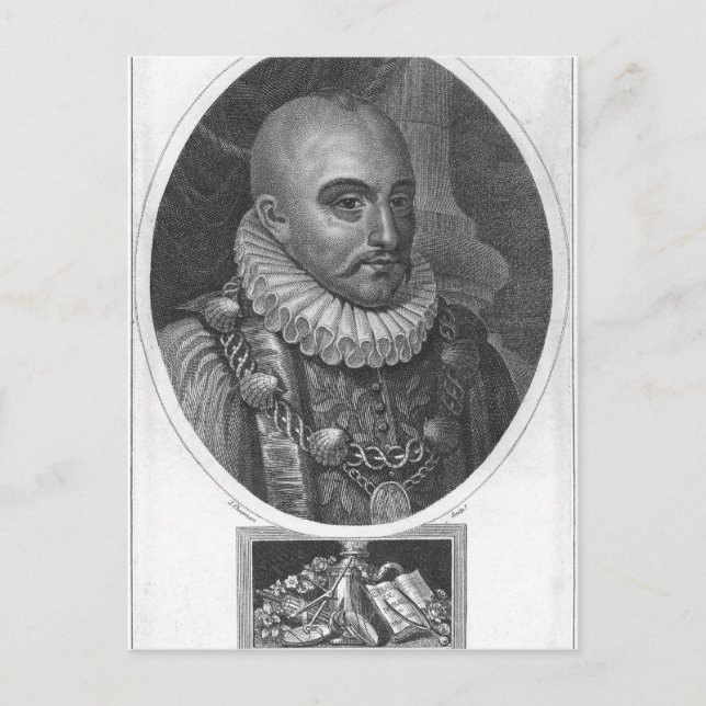 Postal Retrato de Michel de Montaigne (Anverso)