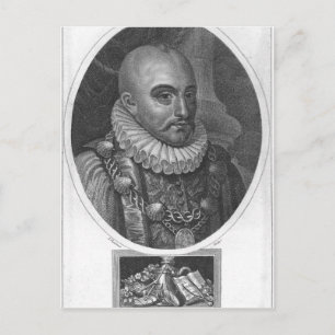 Postal Retrato de Michel de Montaigne