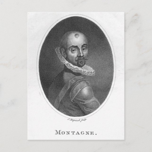 Postal Retrato de Michel de Montaigne (Anverso)