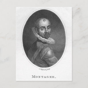 Postal Retrato de Michel de Montaigne