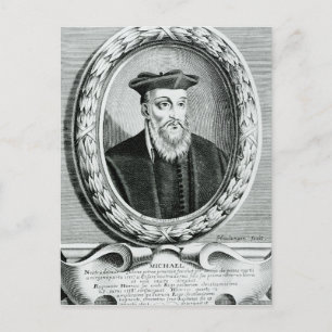 Postal Retrato de Michel de Nostredame