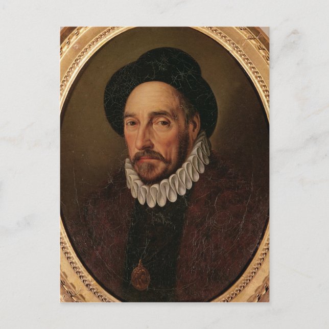 Postal Retrato de Michel Eyquem de Montaigne (Anverso)