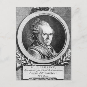 Postal Retrato de Michel-Jean Sedaine