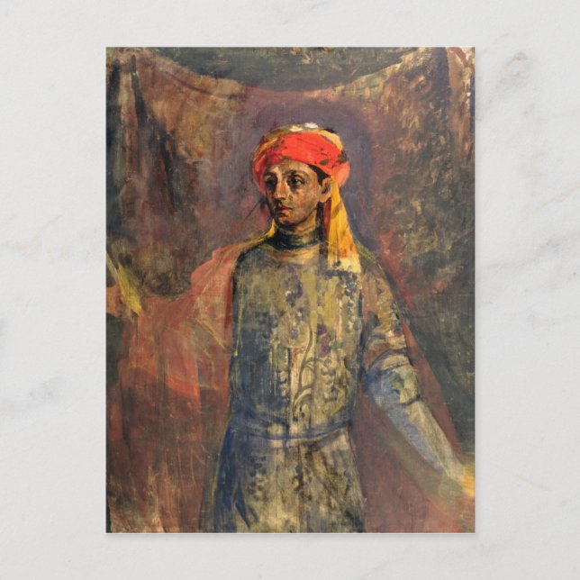 Postal Retrato de Mikhail Kuzmin, 1911-12 (Anverso)