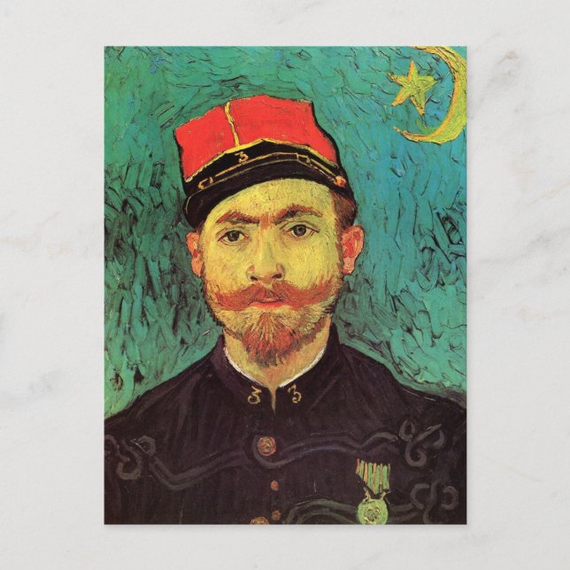 Postal Retrato de Milliet, El amante de Vincent van Gogh (Anverso)