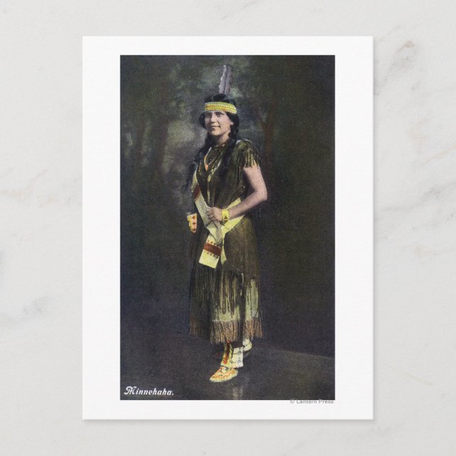 Postal Retrato de Minnehaha (Anverso)