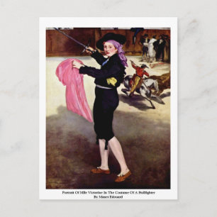 Postal Retrato De Mlle Victorine
