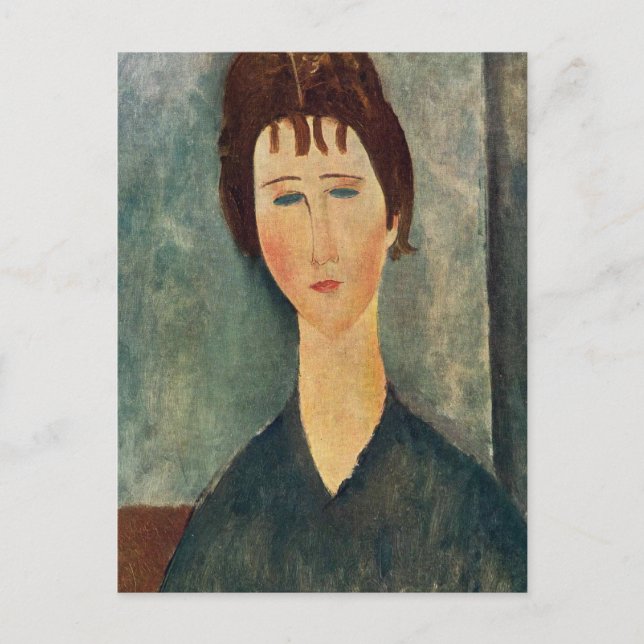 Postal Retrato de Modigliani Amedeo (Anverso)