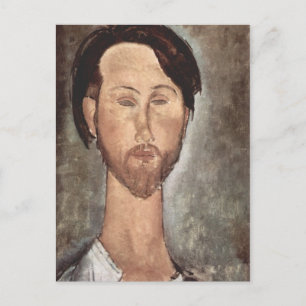 Postal Retrato de Modigliani Amedeo