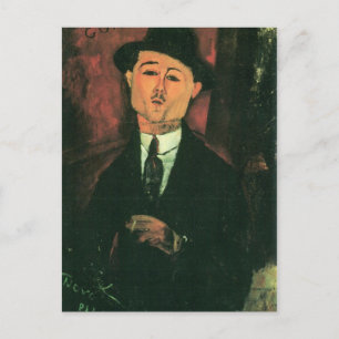 Postal Retrato de Modigliani Amedeo