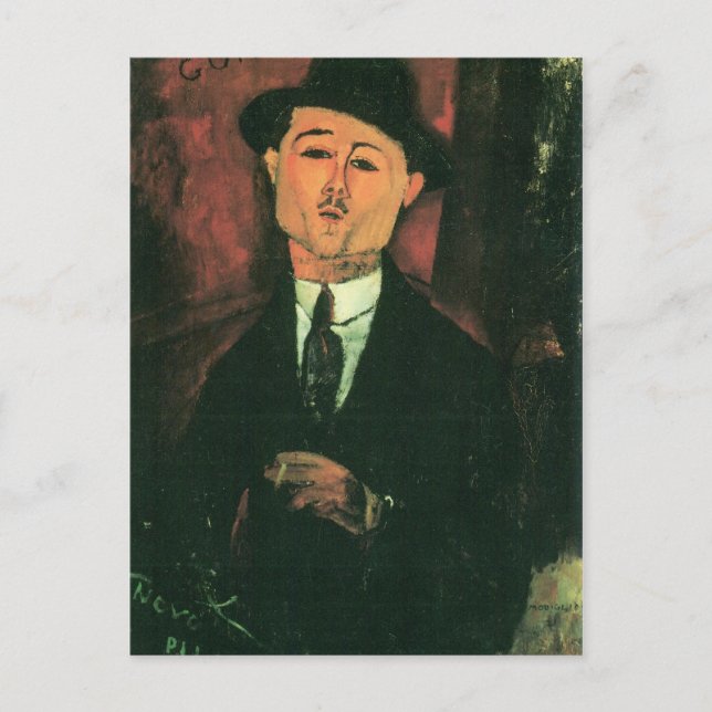 Postal Retrato de Modigliani Amedeo (Anverso)
