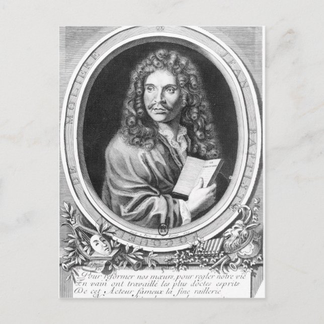 Postal Retrato de Moliere (Anverso)