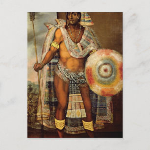 Postal Retrato de Montezuma II
