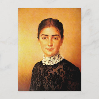 Postal Retrato de mujer bonito