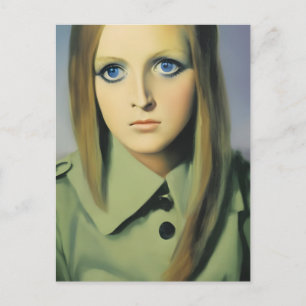 Postal Retrato de mujer ventilado