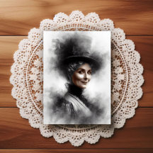 Retrato de mujer victoriana misteriosa Arte