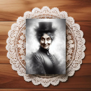 Postal Retrato de mujer victoriana misteriosa Arte