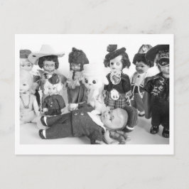 Postal Retrato de muñeca - Amigos