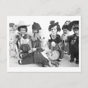 Postal Retrato de muñeca - Amigos